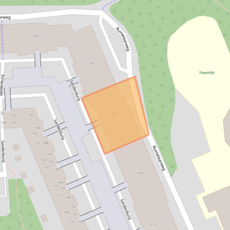 Kaart van postcodegebied 2036PK.