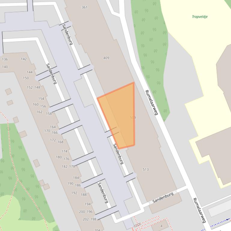 Kaart van postcodegebied 2036PL.