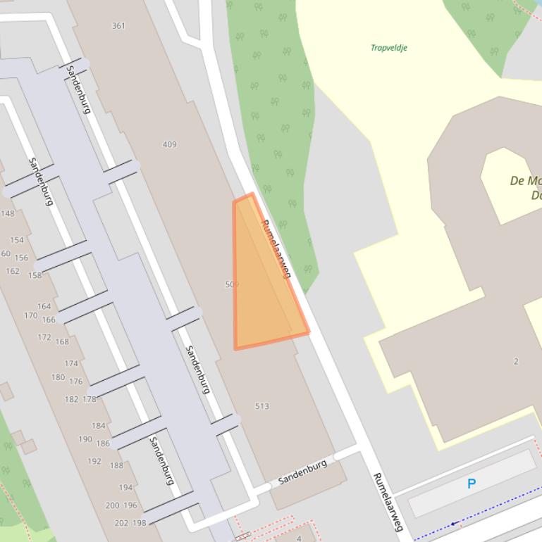 Kaart van postcodegebied 2036PM.