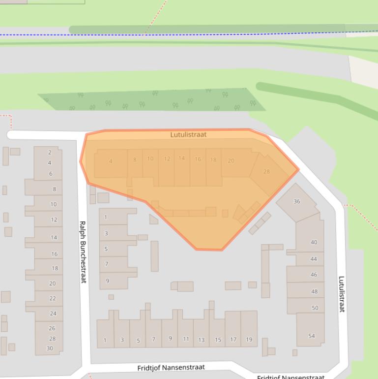 Kaart van postcodegebied 2037CA.