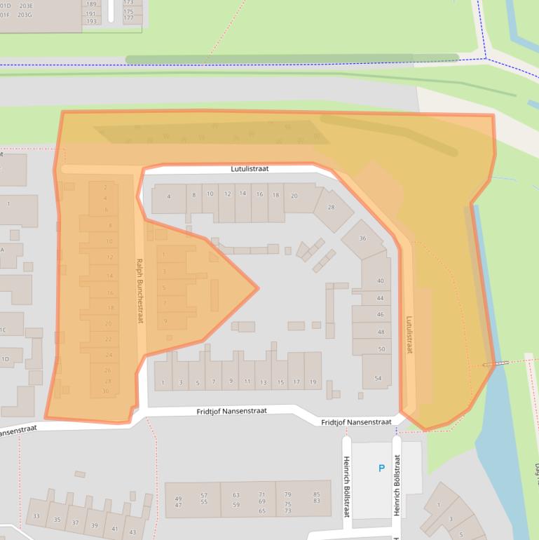 Kaart van postcodegebied 2037CD.