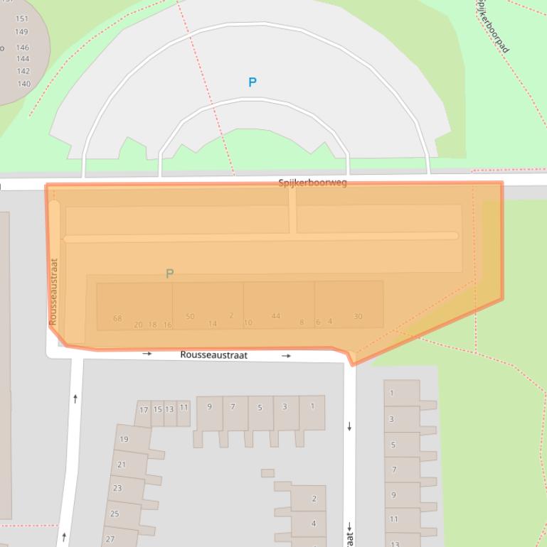 Kaart van postcodegebied 2037ED.