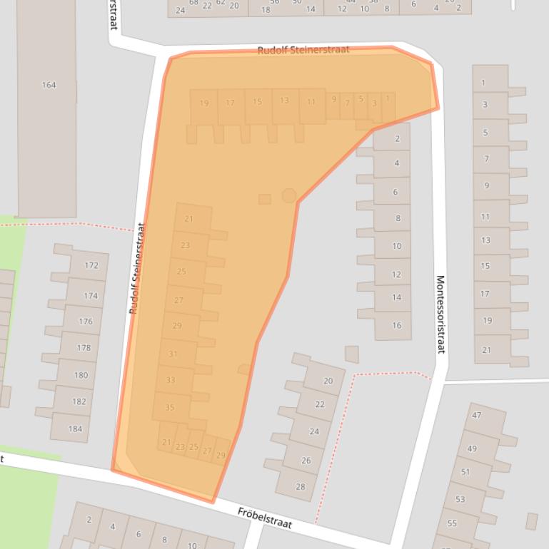 Kaart van postcodegebied 2037GB.