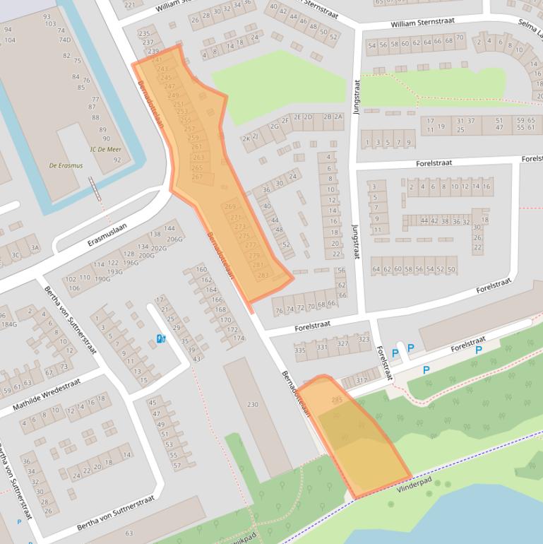 Kaart van postcodegebied 2037GR.