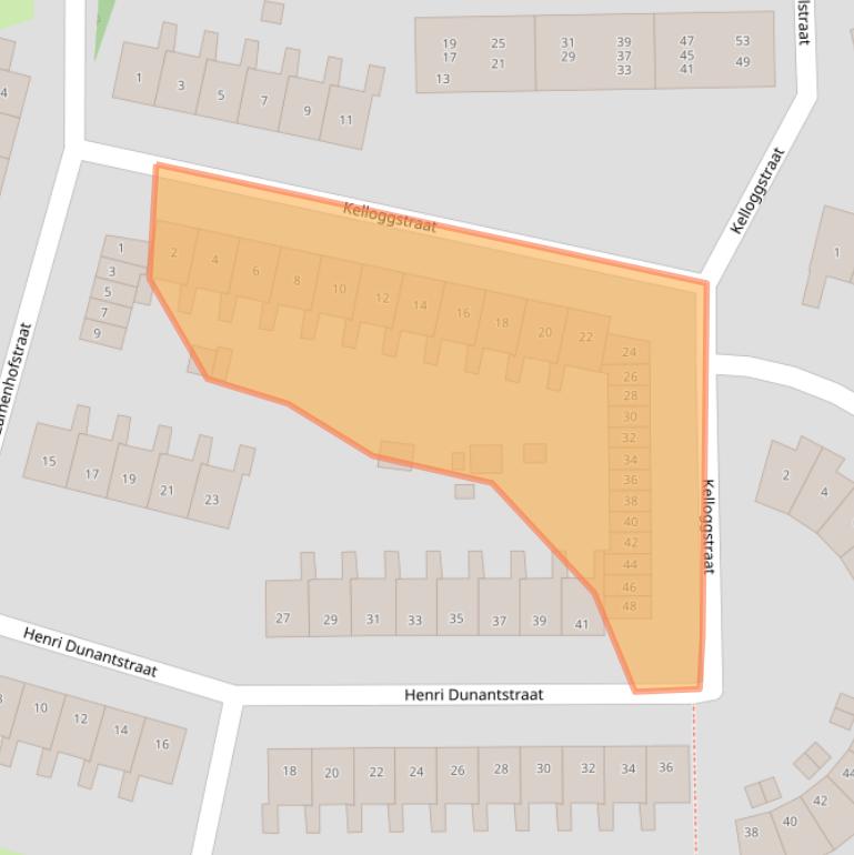 Kaart van postcodegebied 2037HV.