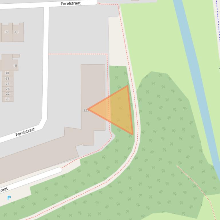 Kaart van postcodegebied 2037KR.