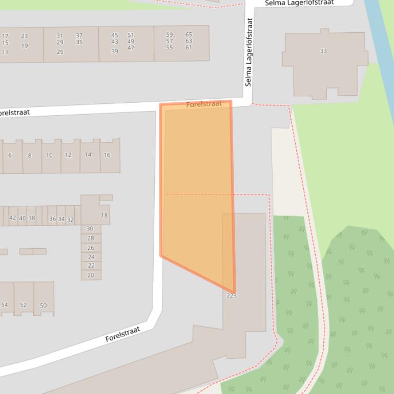 Kaart van postcodegebied 2037KT.