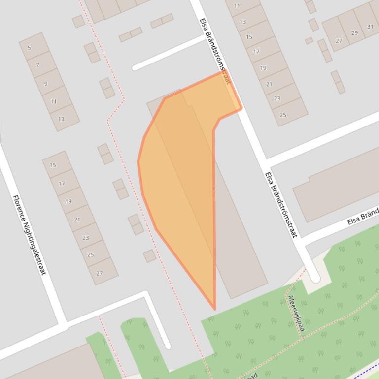 Kaart van postcodegebied 2037LR.