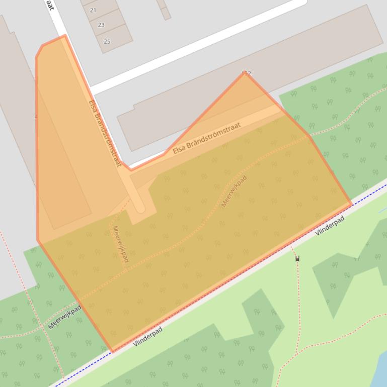 Kaart van postcodegebied 2037LS.