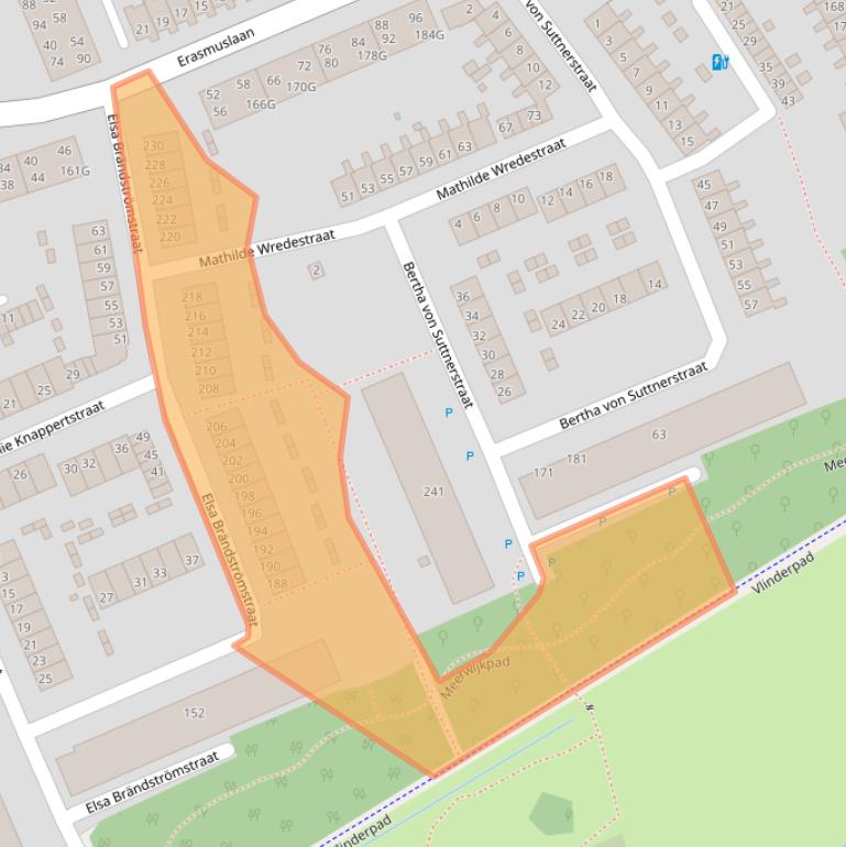 Kaart van postcodegebied 2037LX.