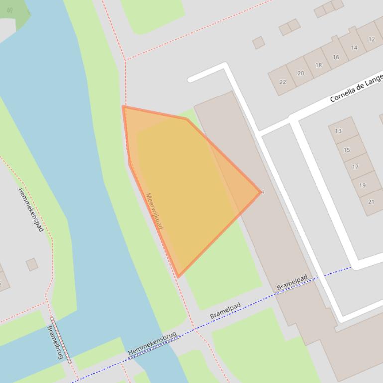 Kaart van postcodegebied 2037NM.