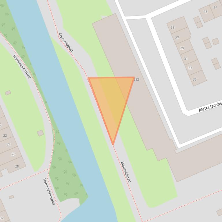 Kaart van postcodegebied 2037PH.