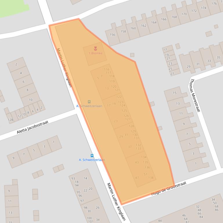 Kaart van postcodegebied 2037RK.