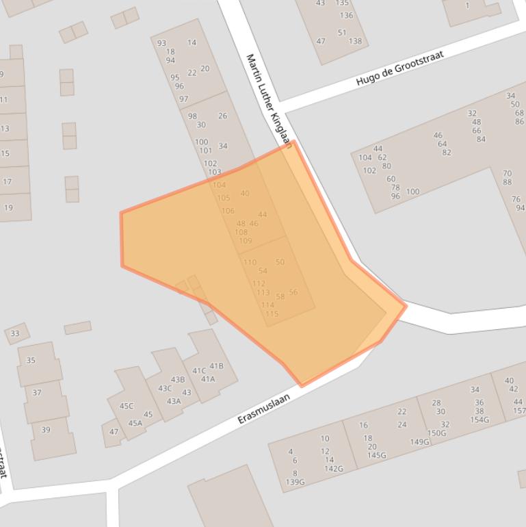 Kaart van postcodegebied 2037RM.