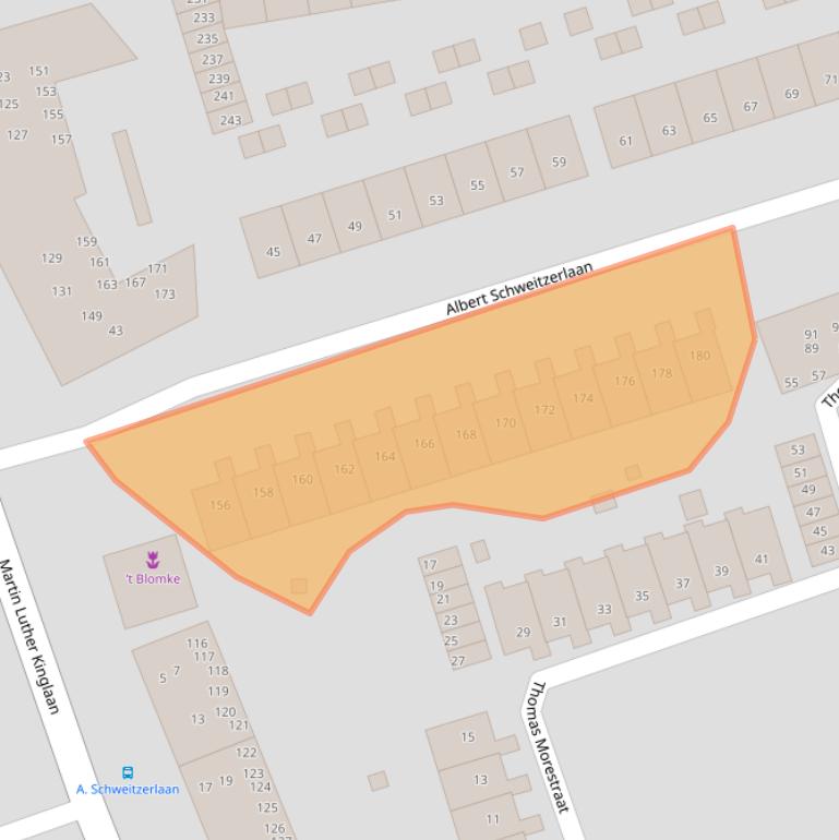 Kaart van postcodegebied 2037RW.