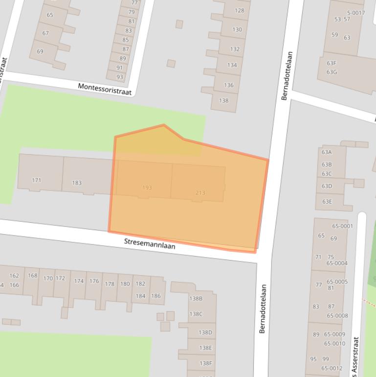 Kaart van postcodegebied 2037TG.