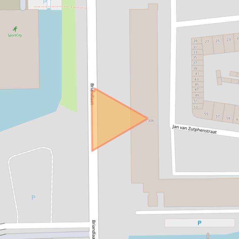 Kaart van postcodegebied 2037VG.