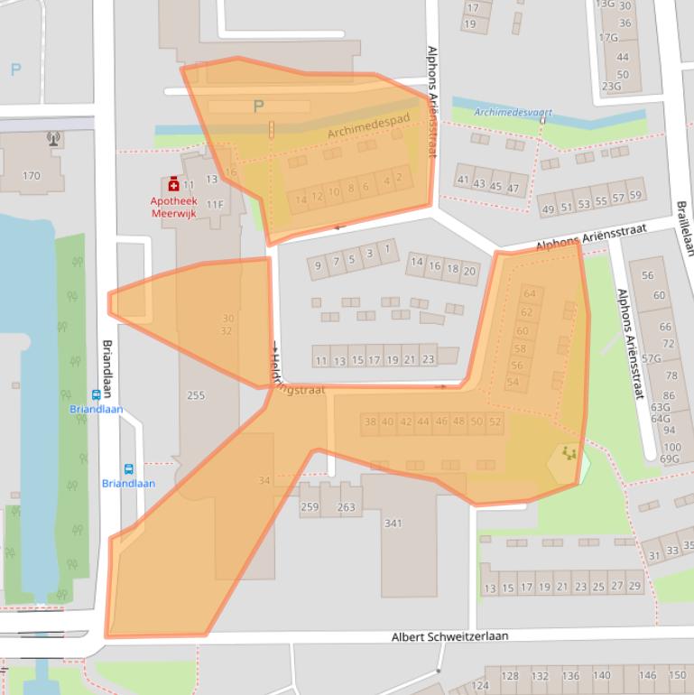 Kaart van postcodegebied 2037VM.