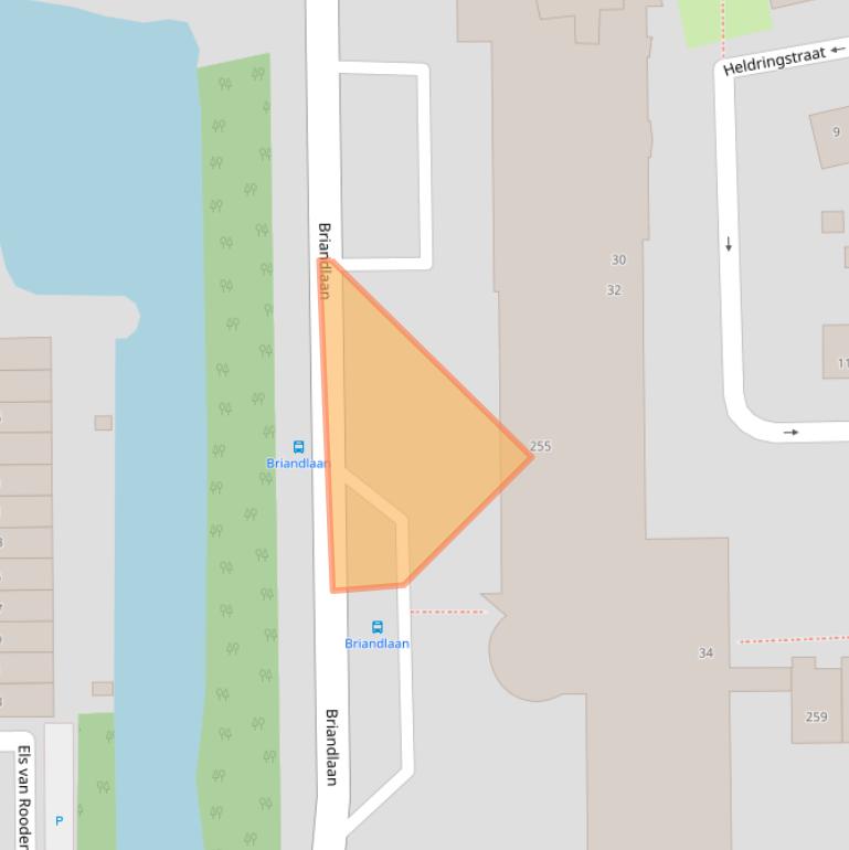 Kaart van postcodegebied 2037XJ.