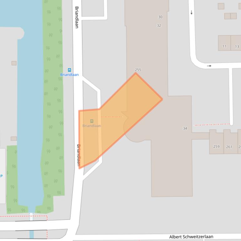 Kaart van postcodegebied 2037XK.