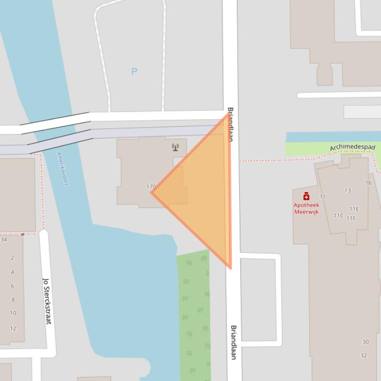 Kaart van postcodegebied 2037XN.