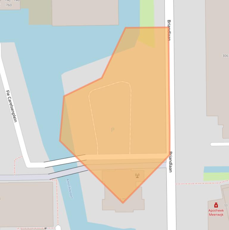 Kaart van postcodegebied 2037XP.