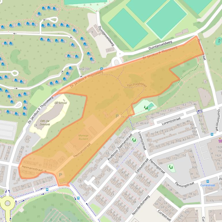 Kaart van postcodegebied 2041BN.