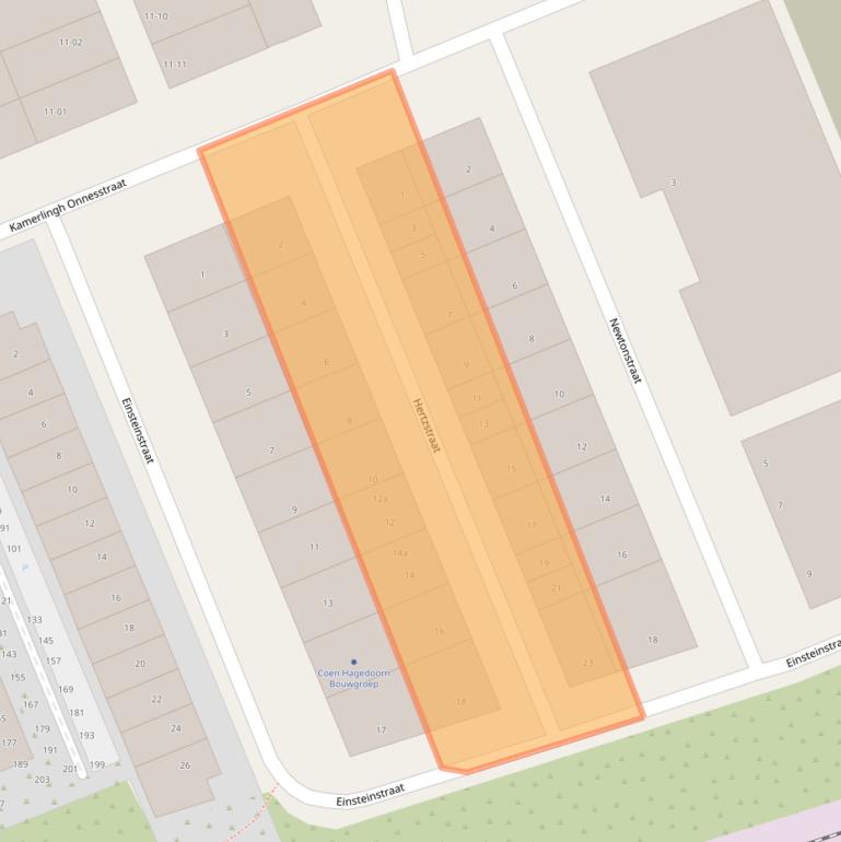 Kaart van postcodegebied 2041CT.