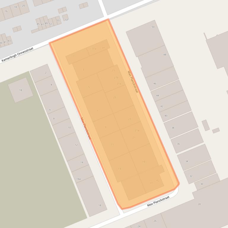 Kaart van postcodegebied 2041CX.