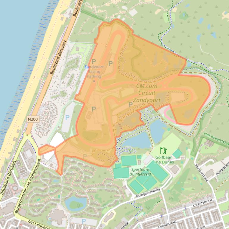 Kaart van postcodegebied 2041KP.
