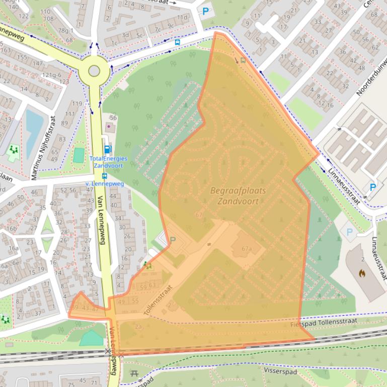 Kaart van postcodegebied 2041PR.