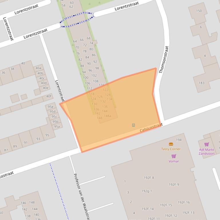 Kaart van postcodegebied 2041SG.