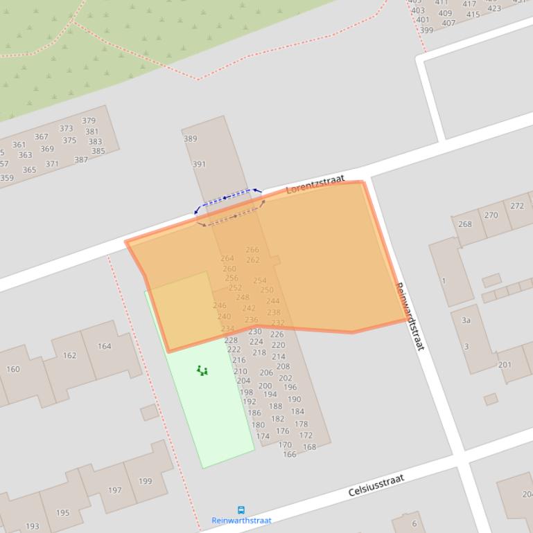 Kaart van postcodegebied 2041SL.
