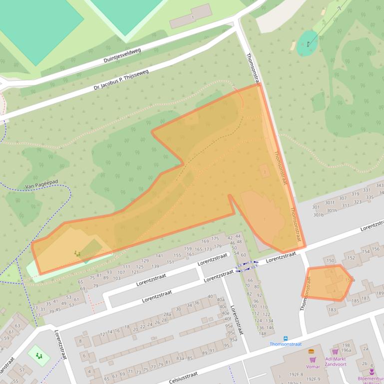 Kaart van postcodegebied 2041TA.