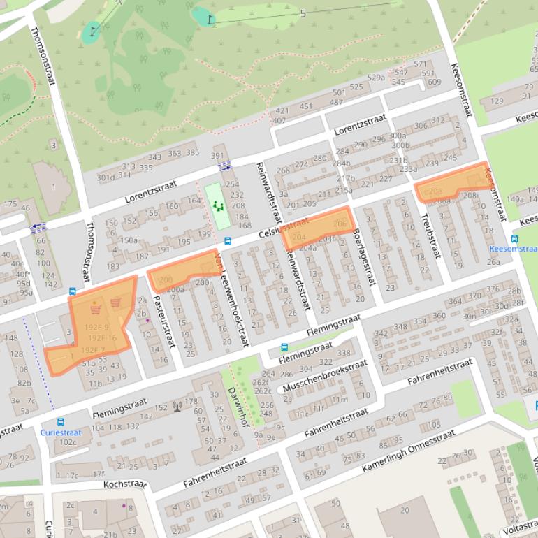 Kaart van postcodegebied 2041TR.