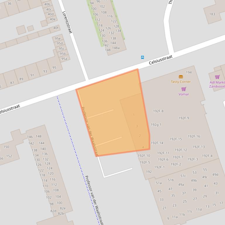 Kaart van postcodegebied 2041TS.