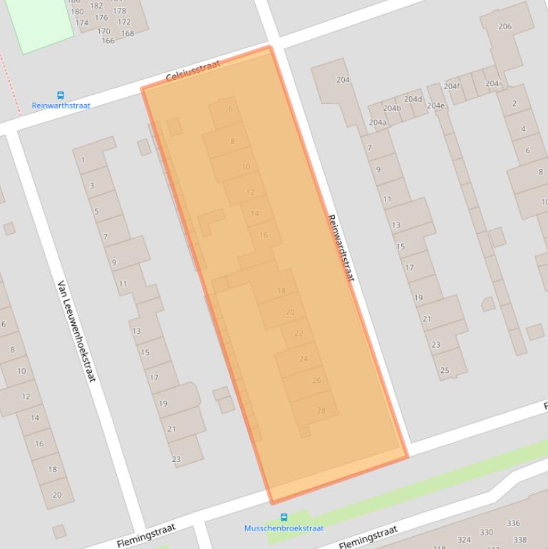 Kaart van postcodegebied 2041VD.