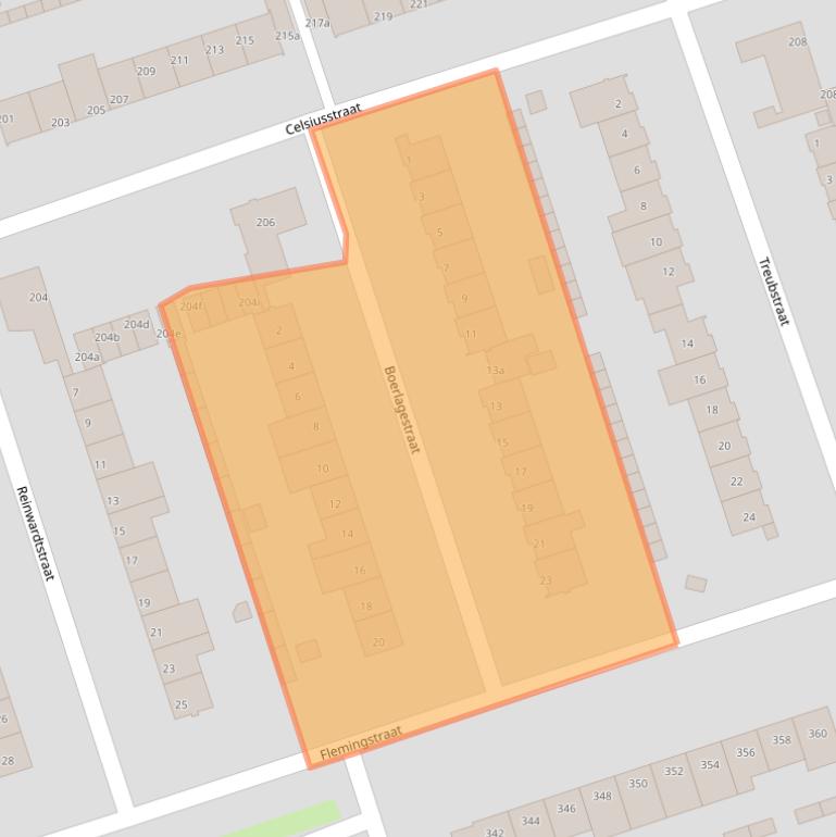 Kaart van postcodegebied 2041VE.