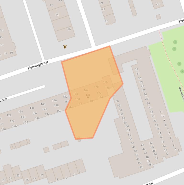 Kaart van postcodegebied 2041VN.