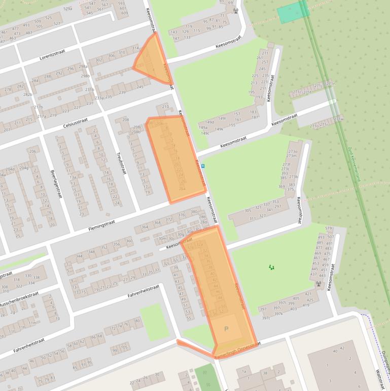 Kaart van postcodegebied 2041XW.