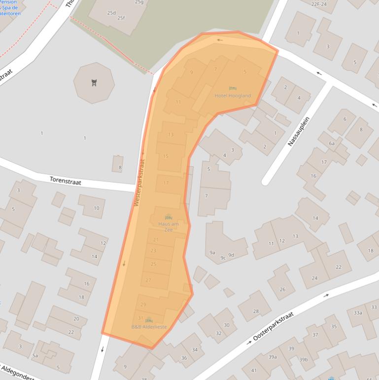 Kaart van postcodegebied 2042AV.