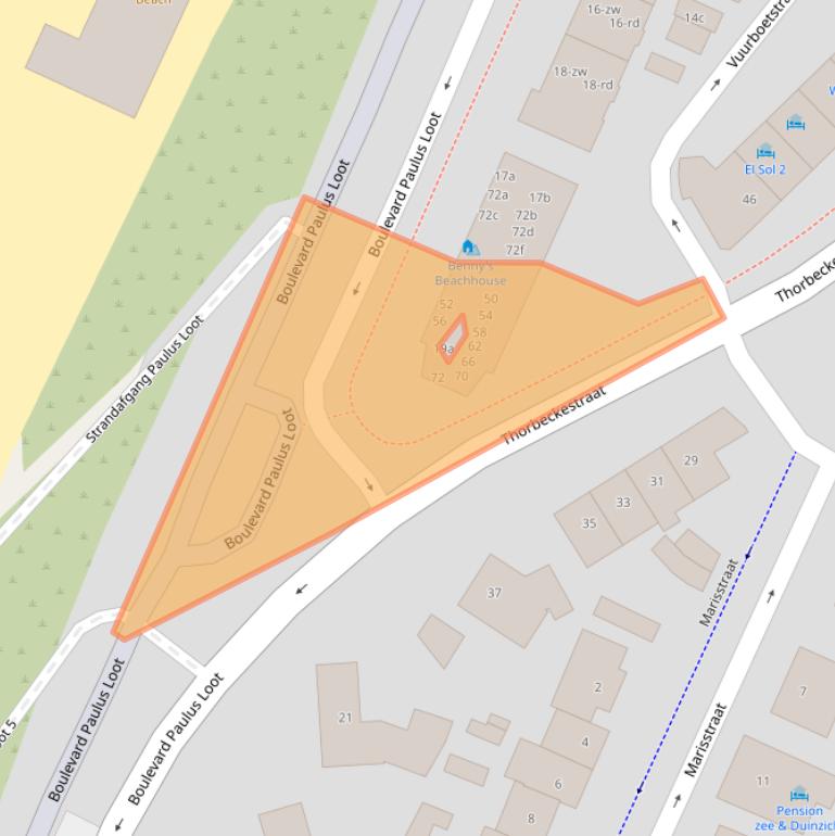 Kaart van postcodegebied 2042GN.