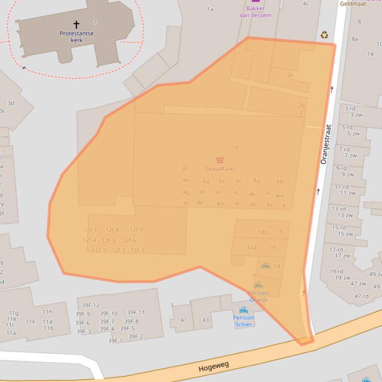 Kaart van postcodegebied 2042GS.