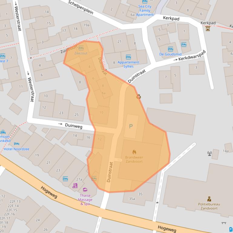 Kaart van postcodegebied 2042HC.