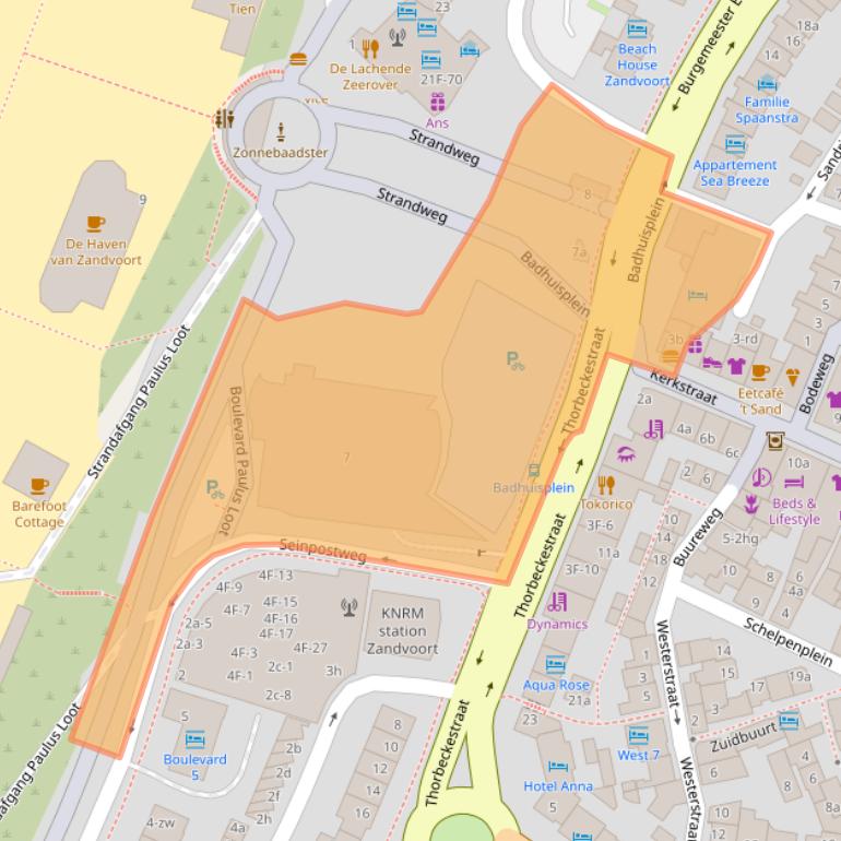 Kaart van postcodegebied 2042JB.