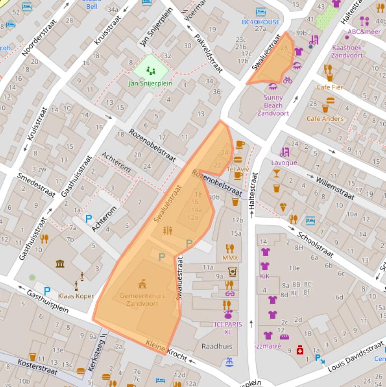 Kaart van postcodegebied 2042KB.