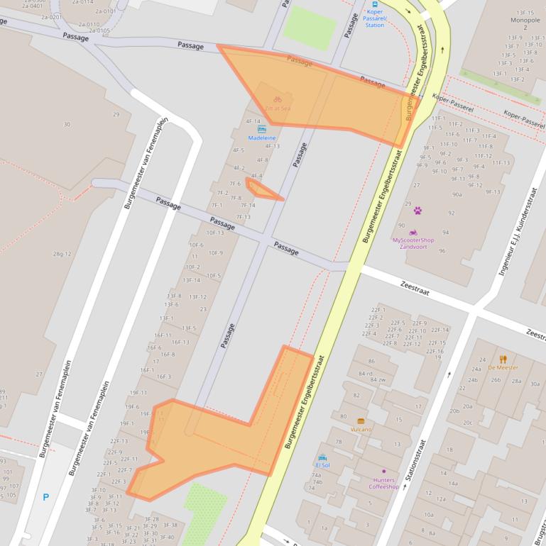 Kaart van postcodegebied 2042KS.