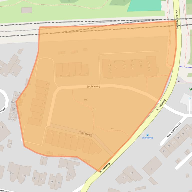 Kaart van postcodegebied 2042PT.
