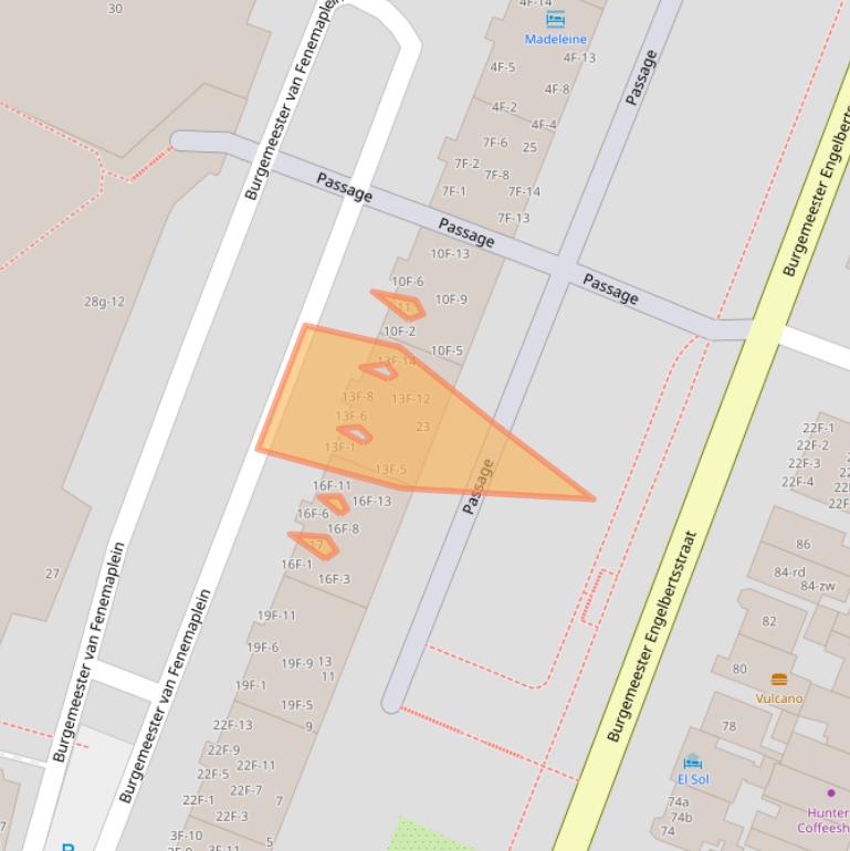 Kaart van postcodegebied 2042TD.