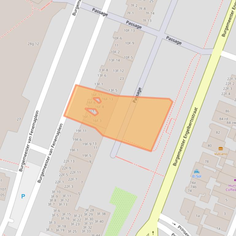 Kaart van postcodegebied 2042TE.